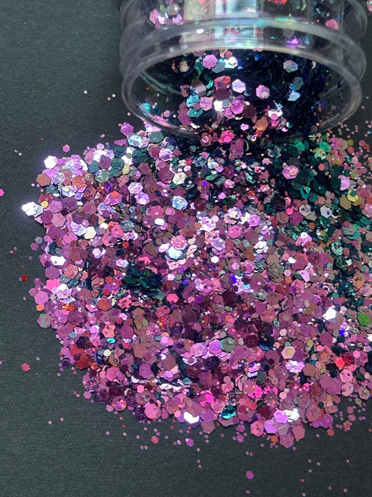 5g Iridescent Chameleon Glitter – Pink Purple Green Color - Ideas Decor Shop
