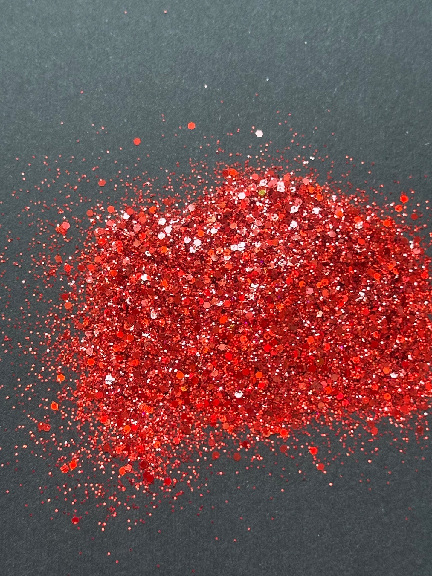 5g Red Glitter Mix – Fine and Chunky Iridescent Glitter - Ideas Decor Shop