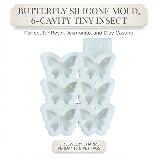 6-Cavity Butterfly Silicone Mold - Ideas Decor Shop