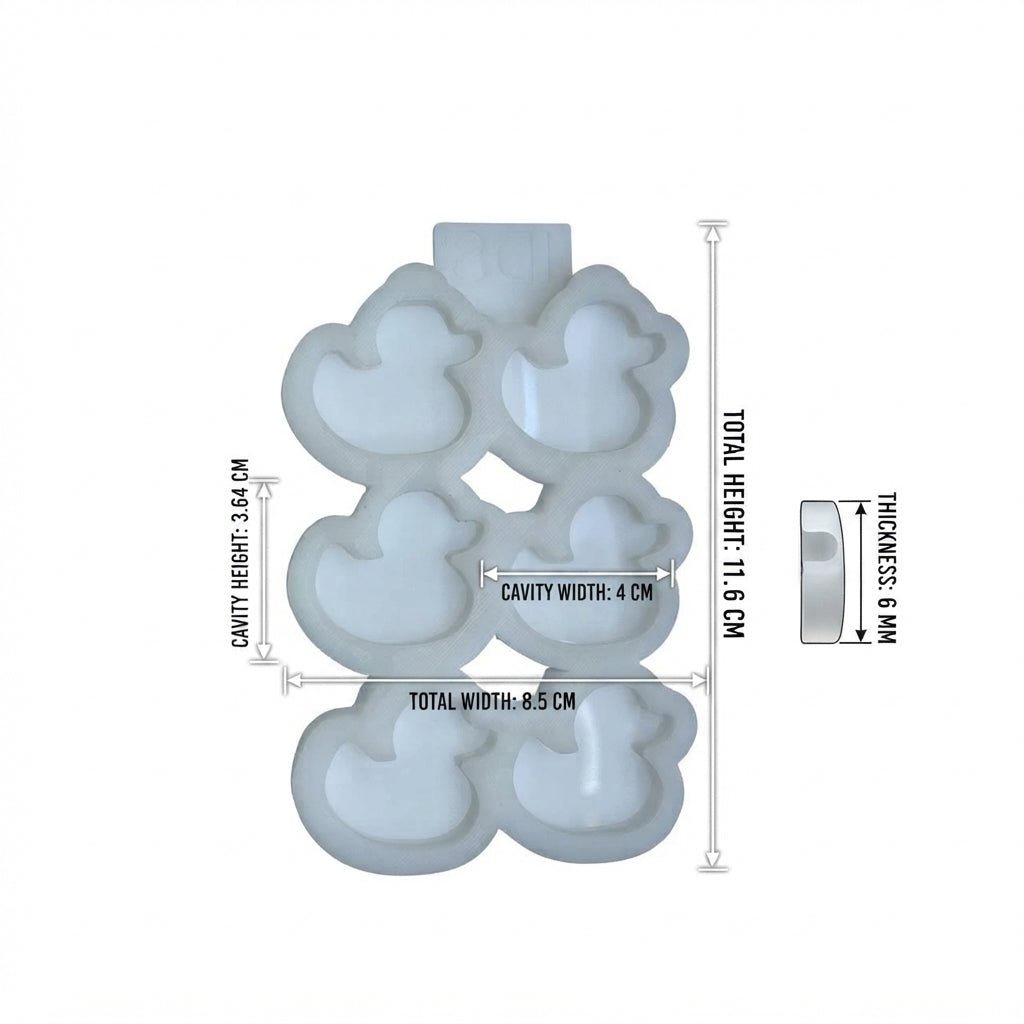 6-Cavity Duck Silicone Mold - Ideas Decor Shop