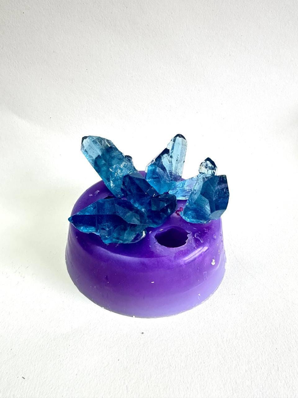 6 Piece Amethyst Crystal Cluster Silicone Molds for Resin Crafting - Ideas Decor Shop