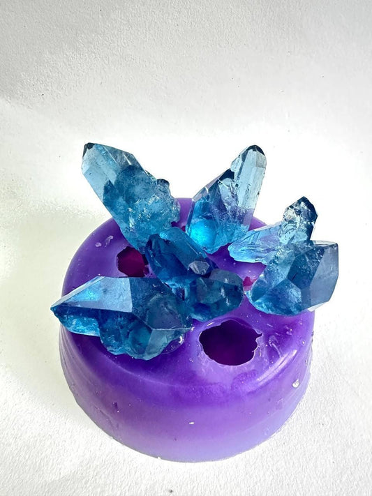 6 Piece Amethyst Crystal Cluster Silicone Molds for Resin Crafting - Ideas Decor Shop