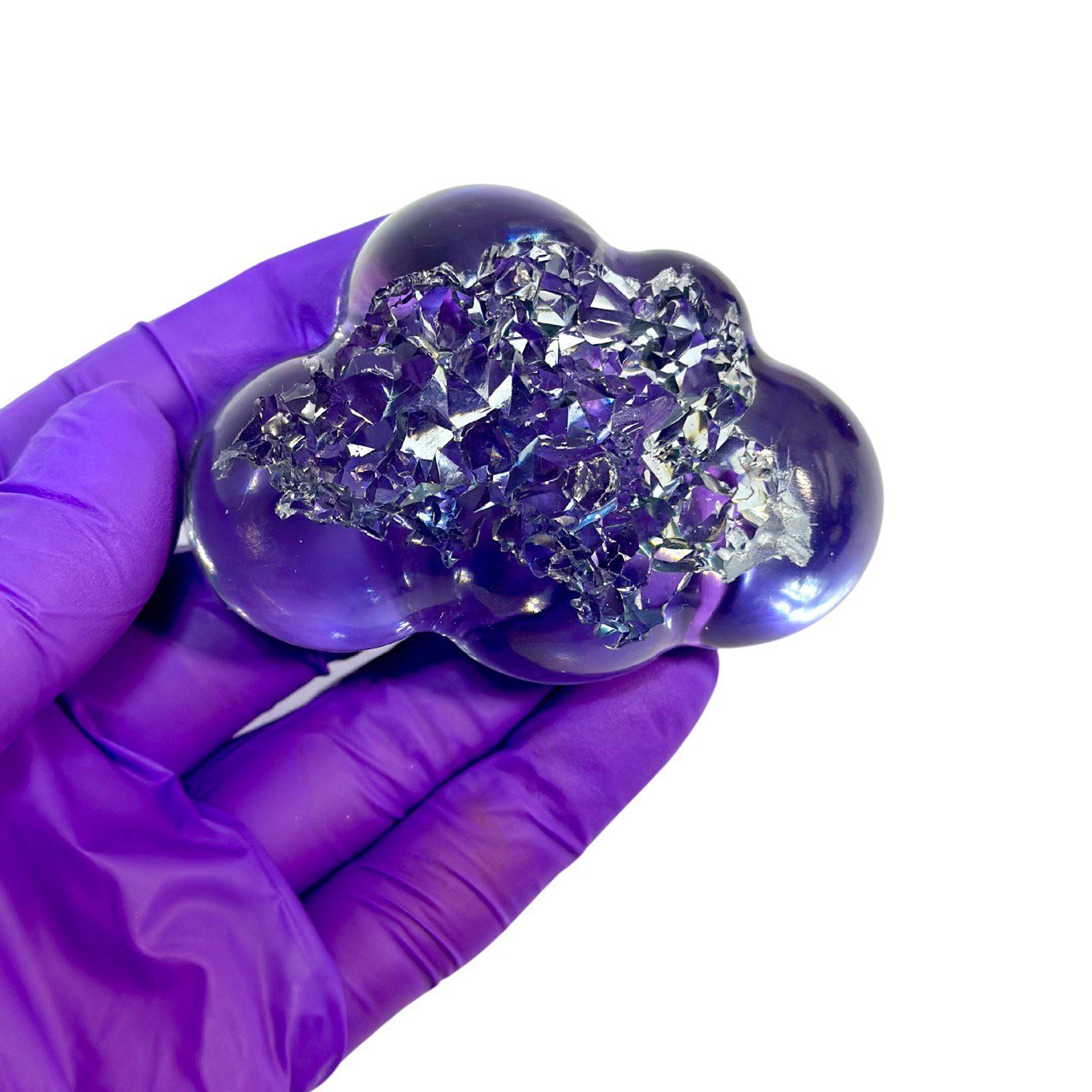 6 Piece Crystal Druzy Clouds Resin Mold for DIY Jewelry Making - Ideas Decor Shop