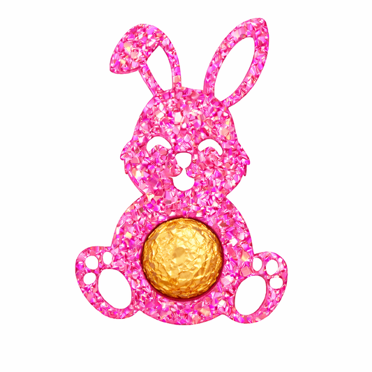 Sparkly Crystal Bunny Resin Silicone Mold for Candy Holder
