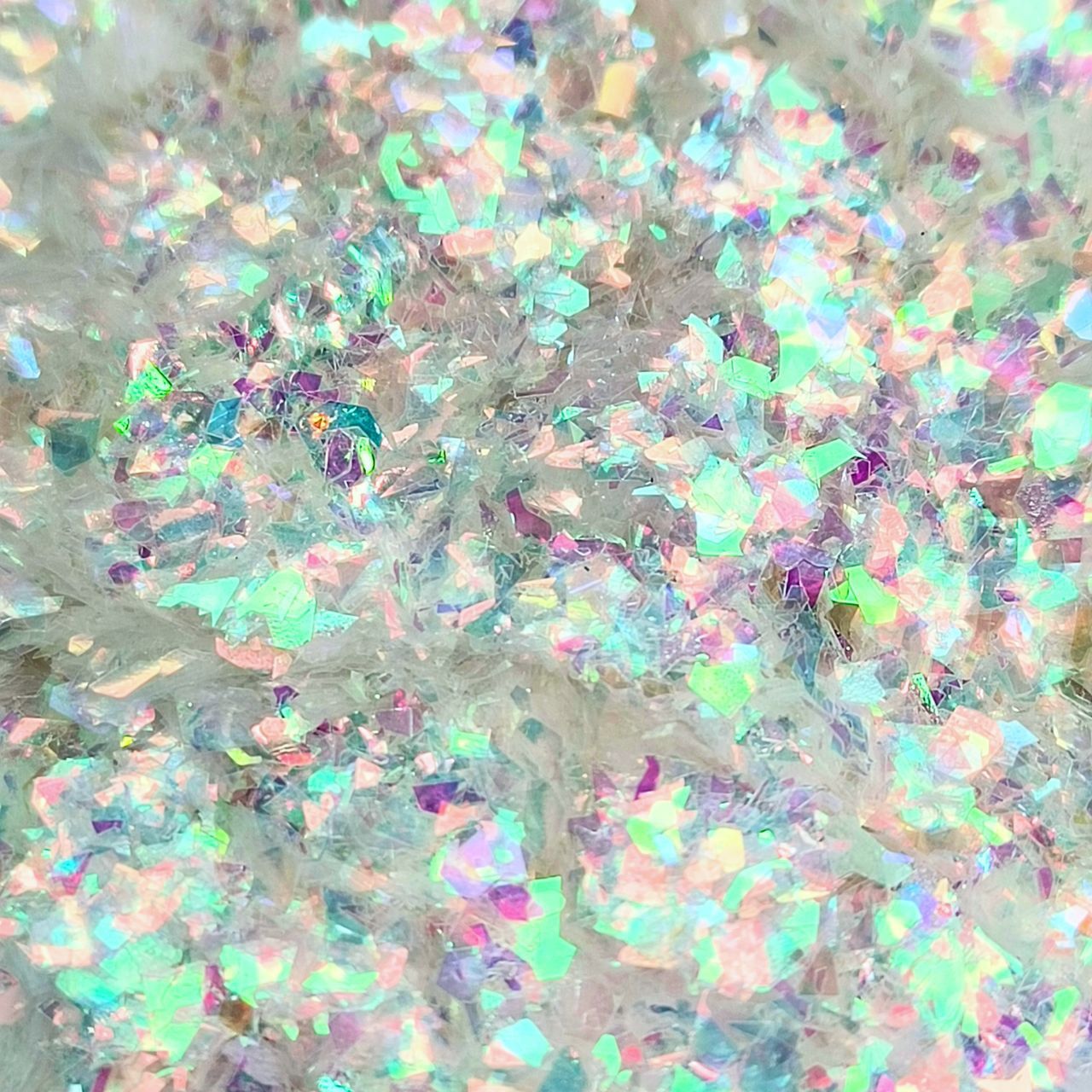5-7g Iridescent Glitter Sequin Flakes - Colorful Fluorescent Glass Paper