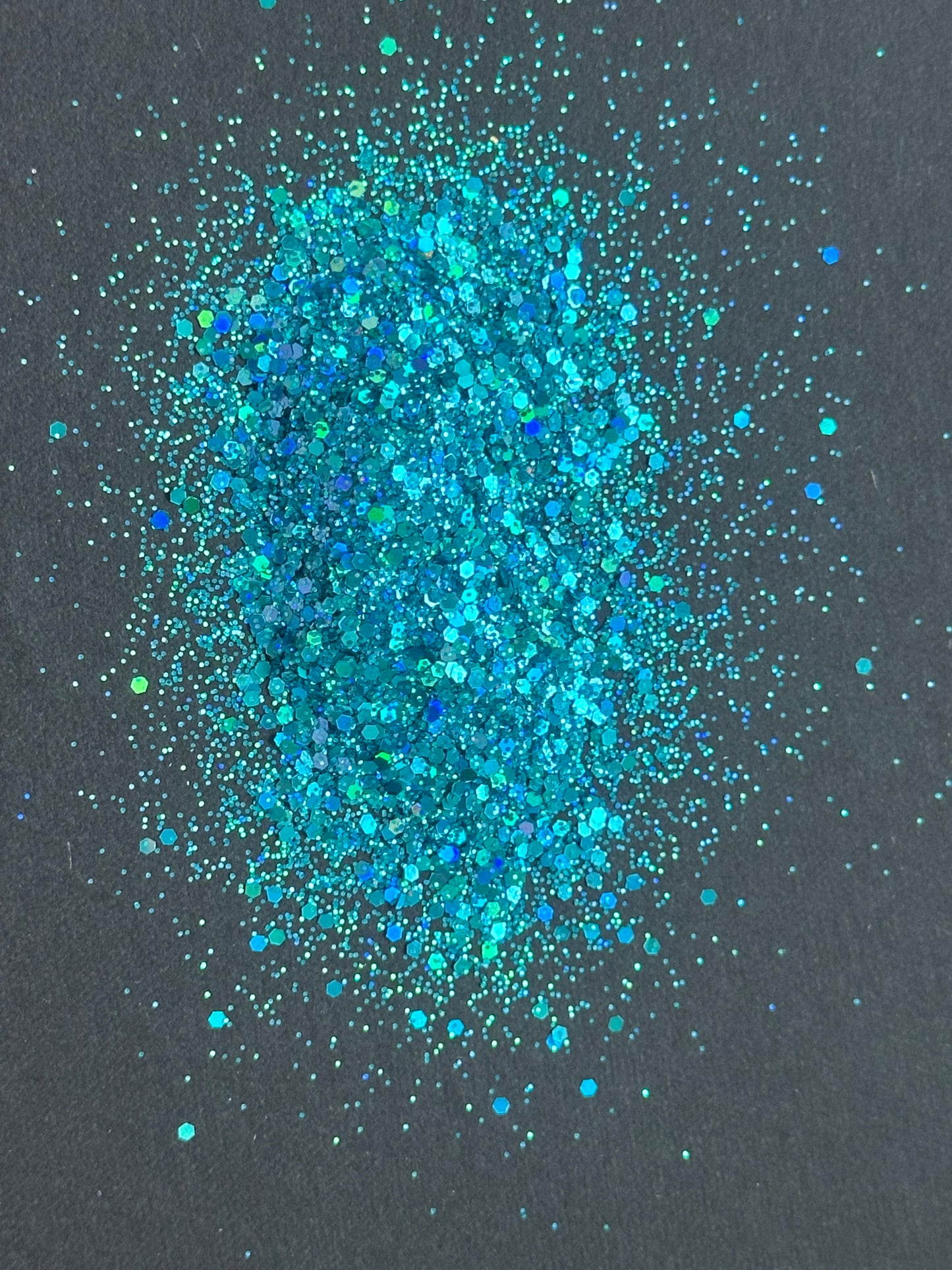 5g Laser Blue Glitter Mix – Fine and Chunky Glitter