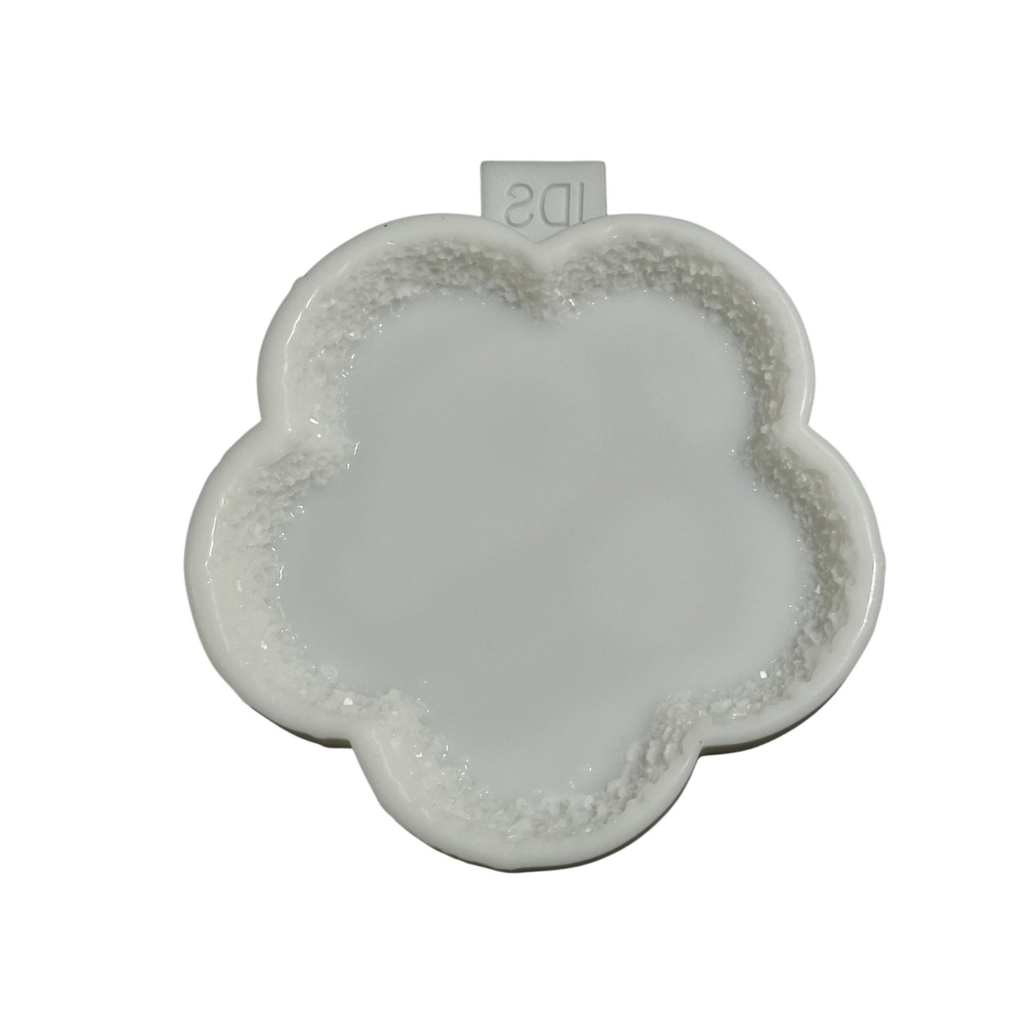 Flower Tray Silicone Mold with Crystal Druzy Edge
