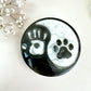 Yin Yang Black and White Dog Human Silicone Mold - Unique Craft Tool for DIY Projects - Perfect Gift for Dog Lovers