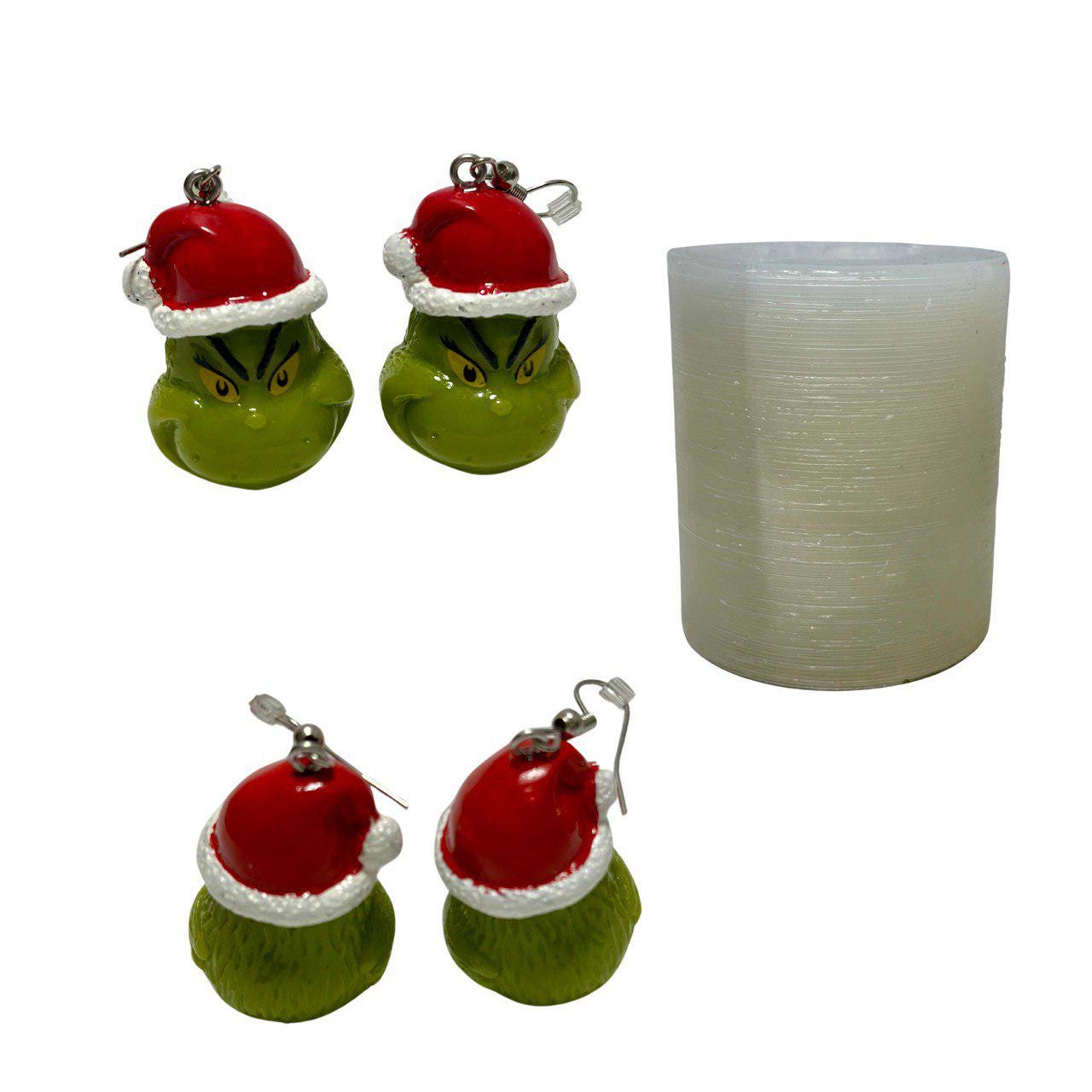 Christmas Grinch Decorations Mold for Resin, Candle, Soap Making