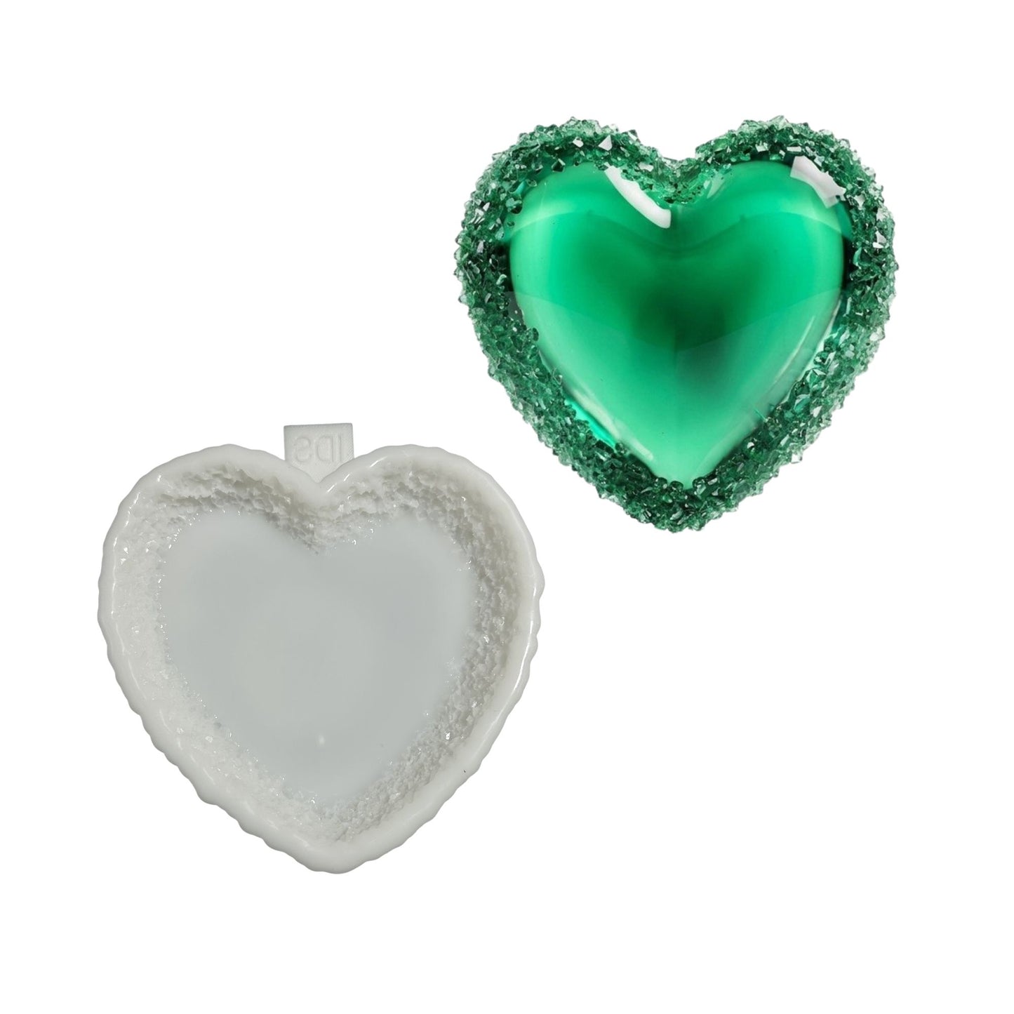 Silicone Mold Heart Tray Crystal Edge 15x14.5cm