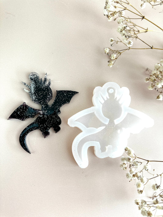 Dragon-themed Christmas Tree Silicone Mold for Festive Resin Art Decorations