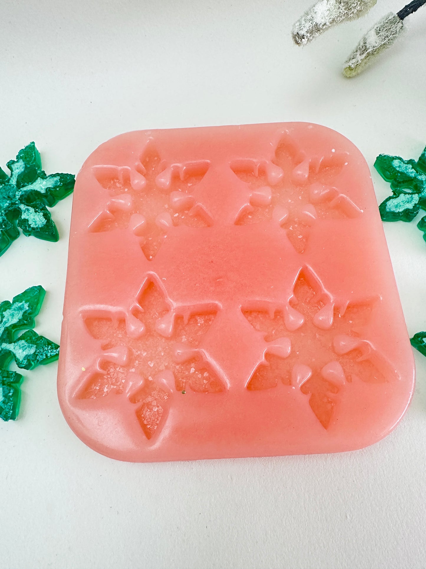 Silikonformen-Set Schneeflocken mit Kristallen für Harz – detaillierte Winterformen für Heimwerker – perfektes Geschenk für Bastler