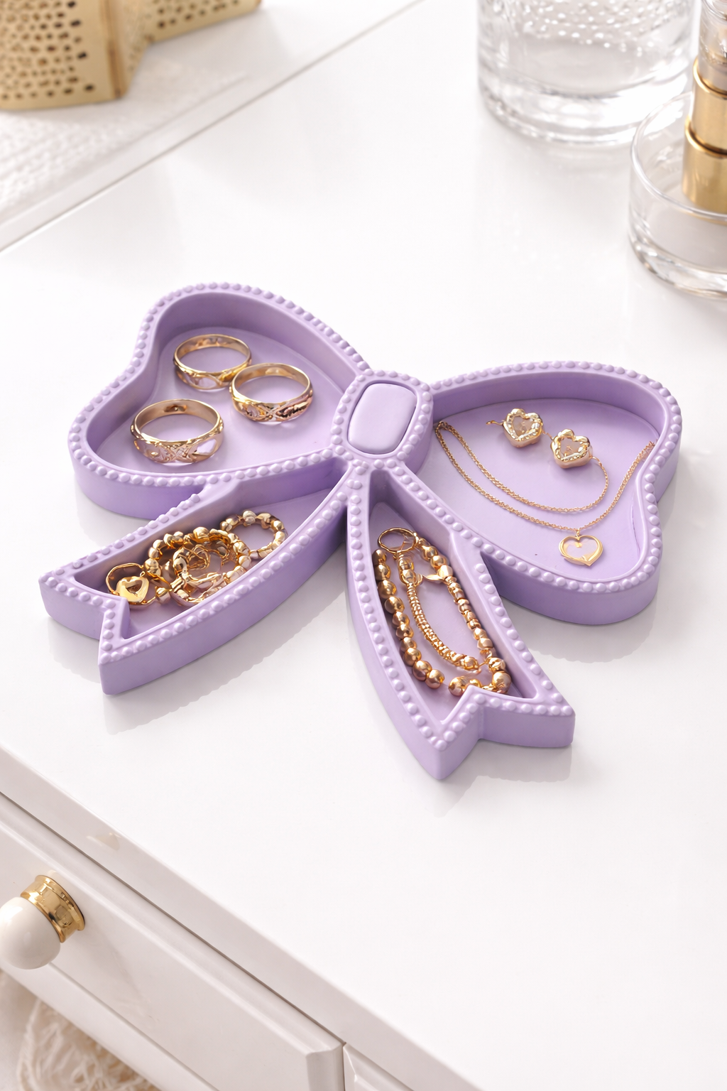 Bow Trinket Tray Mold | Jewelry Dish