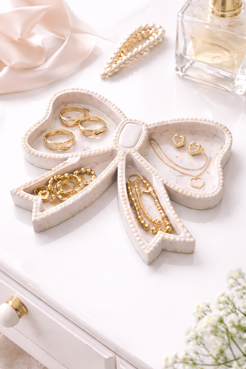 Bow Trinket Tray Mold | Jewelry Dish