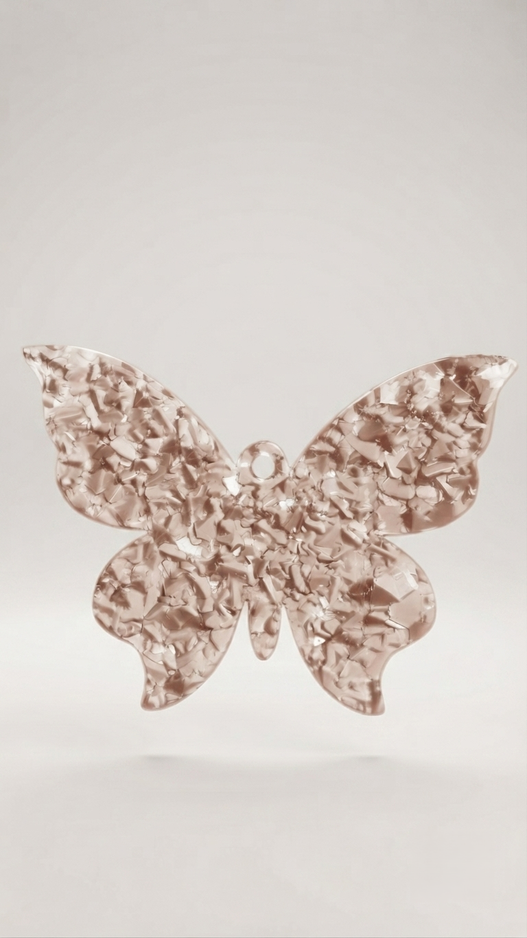 Butterfly Silicone Mold Crystalline Druzy Texture
