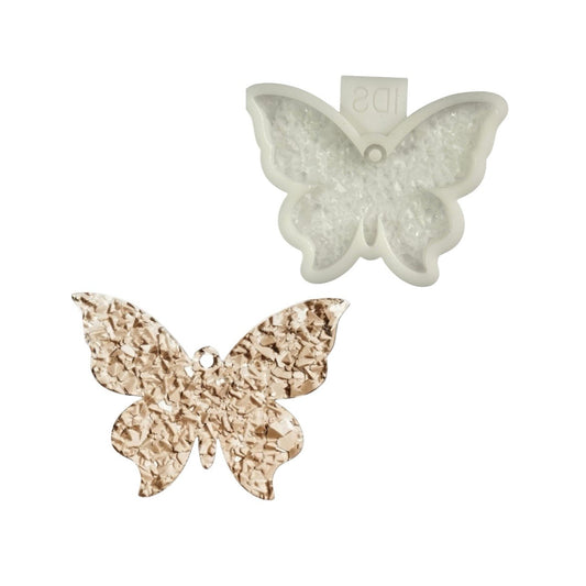 Butterfly Silicone Mold Crystalline Druzy Texture