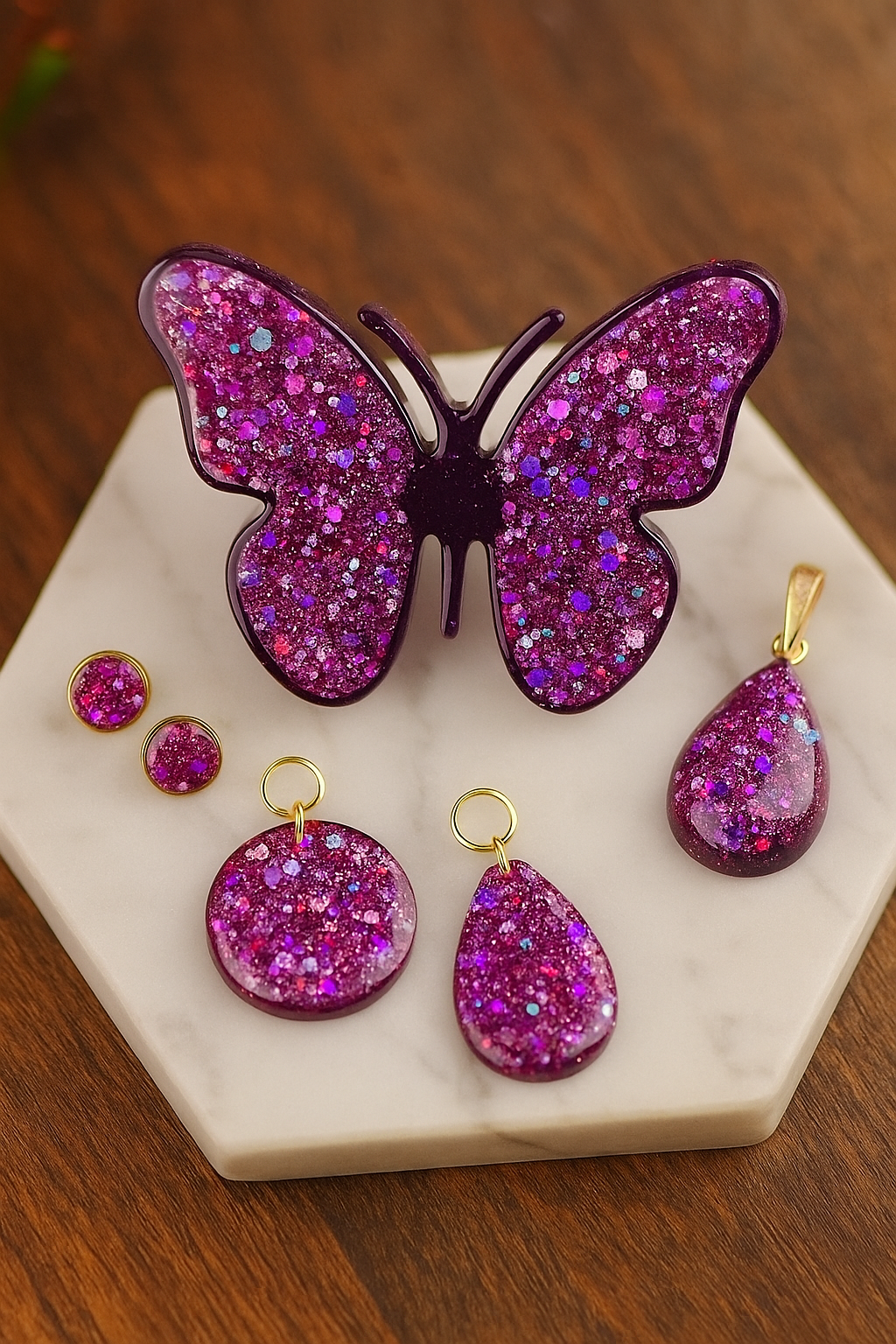 5g Gloss Chunky Purple Glitter Mix