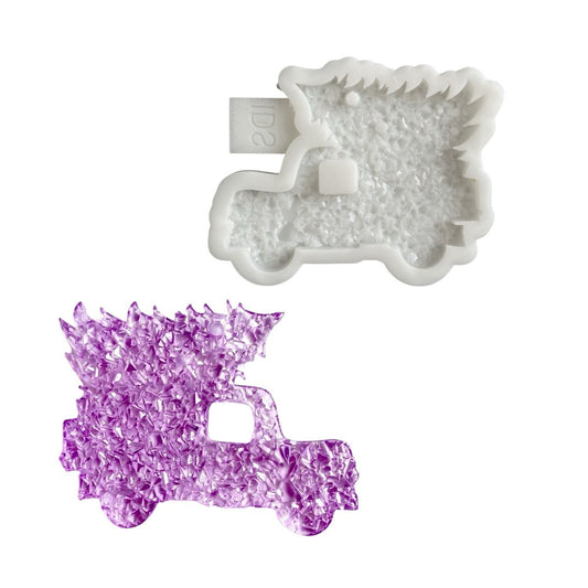 Druzy Christmas Car Silicone Mold