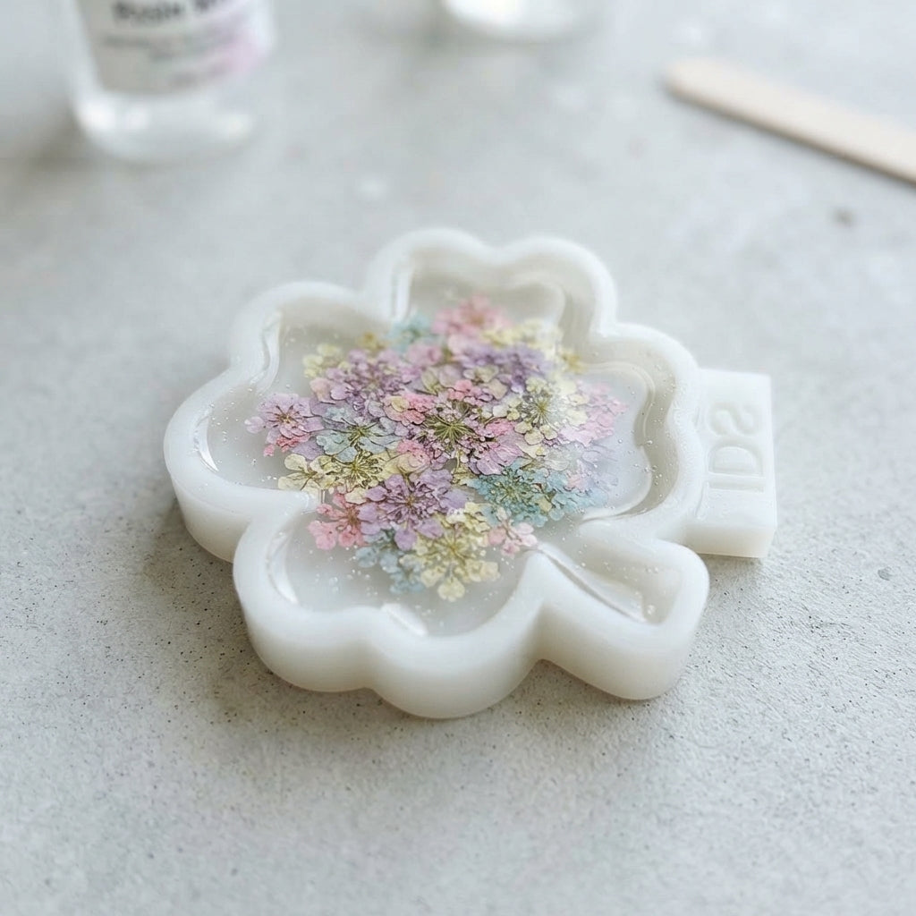 Coaster Four-Leaf Clover Silicone Mold