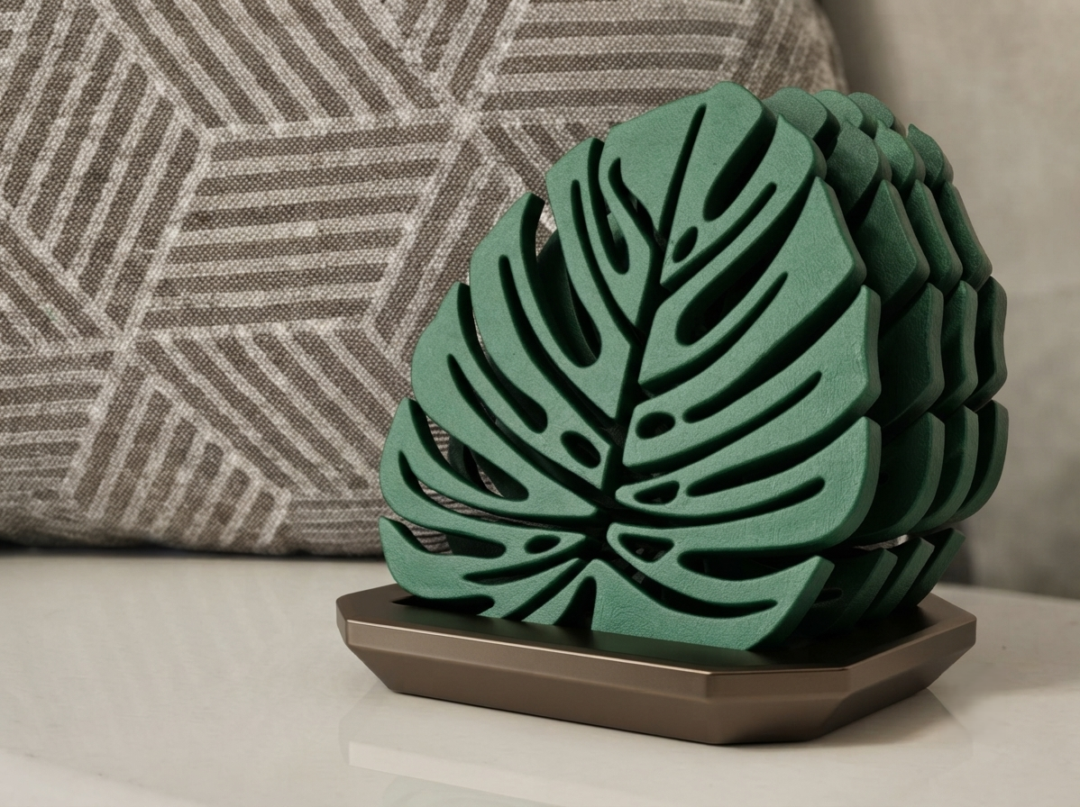 Coaster Monstera Leaf Silicone Mold