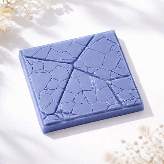 Cracked Square Coaster Mold 9x9 cm