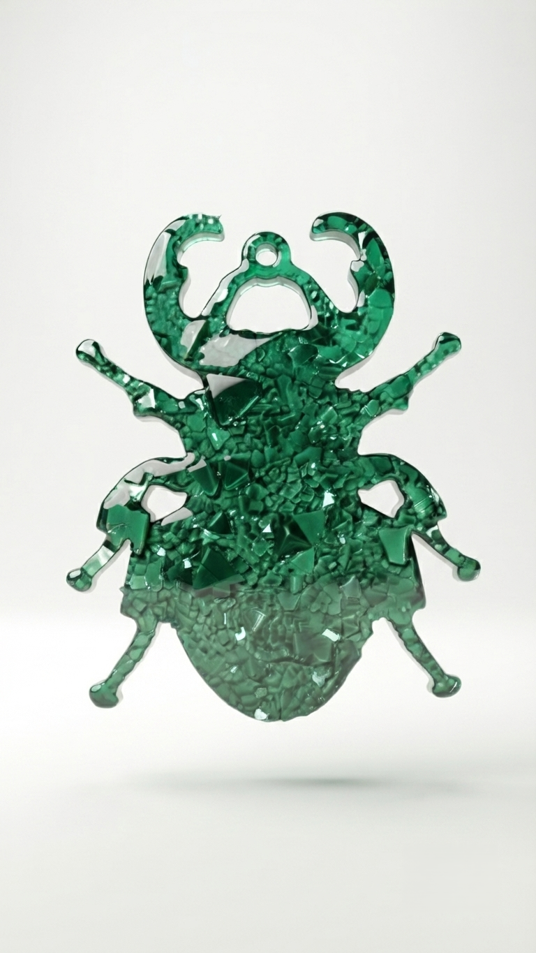 Crystal Beetle Silicone Mold