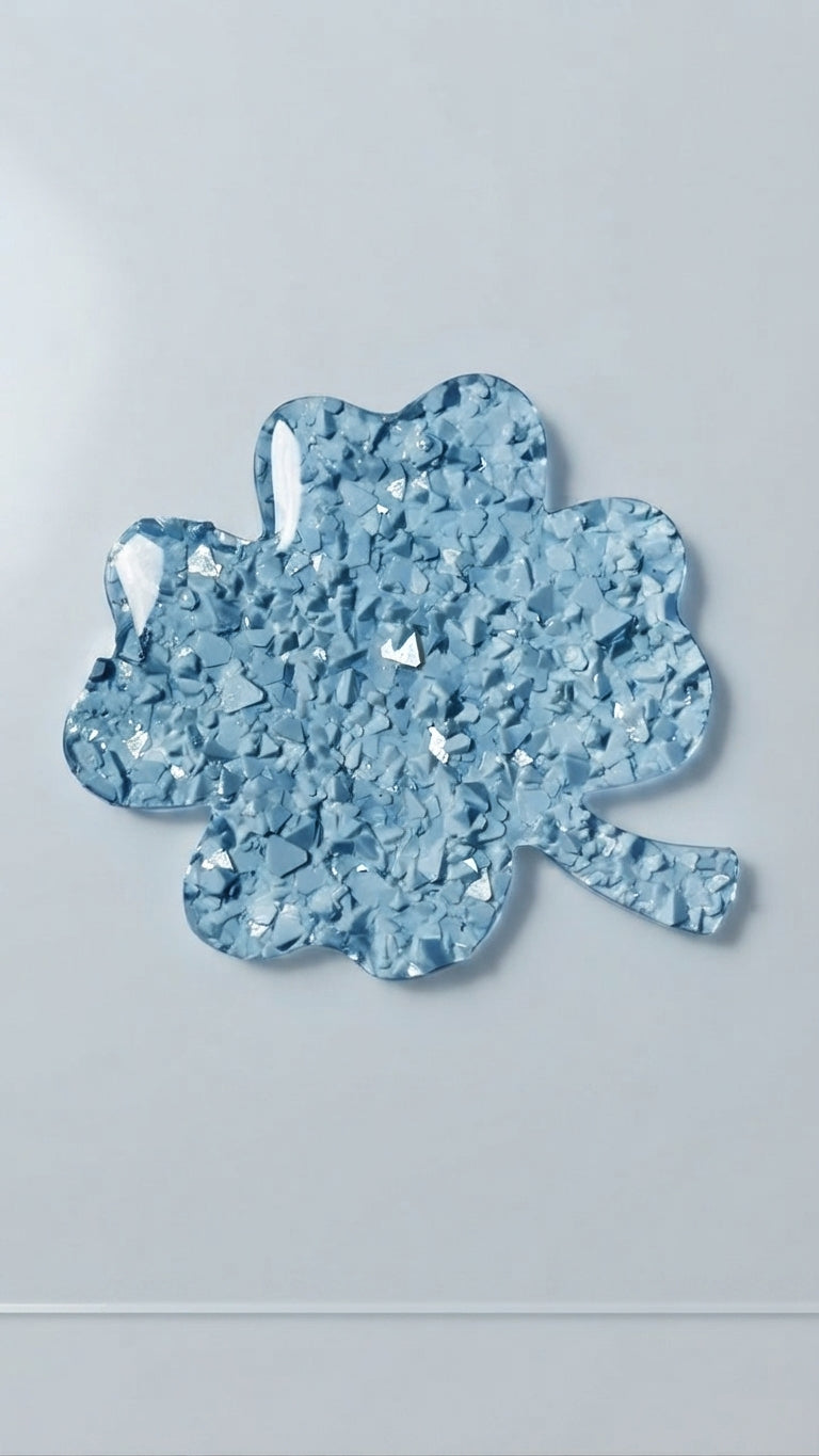 Crystal Druzy Four Leaf Clover Silicone Mold