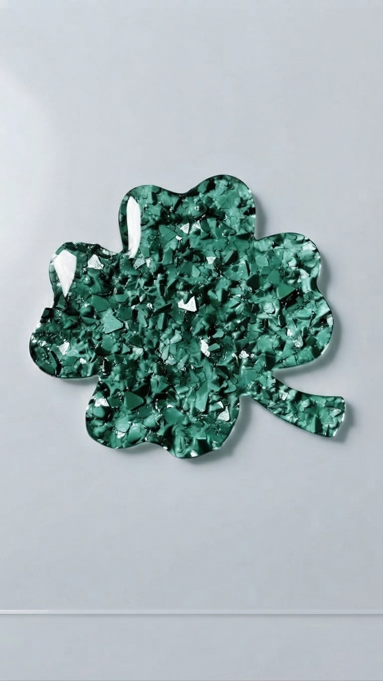 Crystal Druzy Four Leaf Clover Silicone Mold