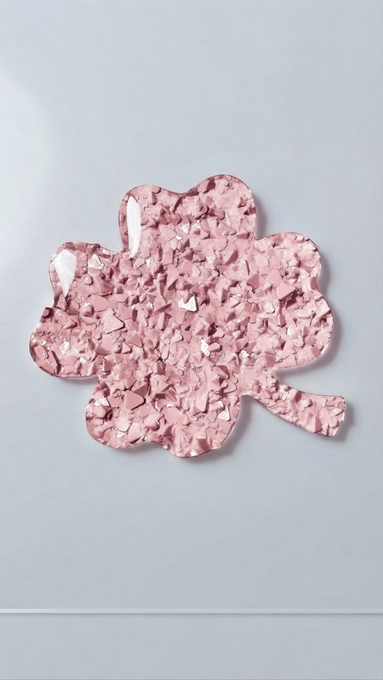 Crystal Druzy Four Leaf Clover Silicone Mold
