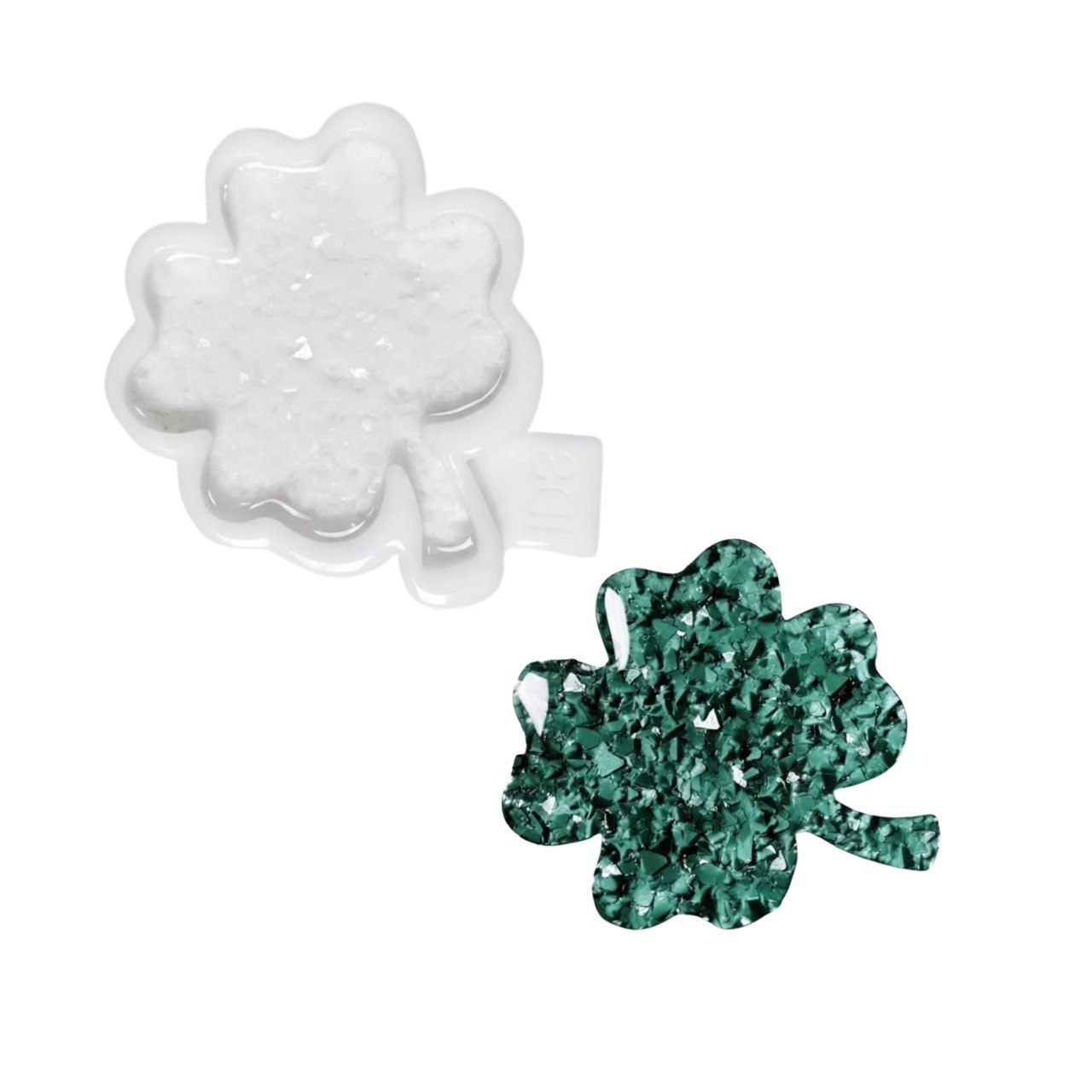 Crystal Druzy Four Leaf Clover Silicone Mold
