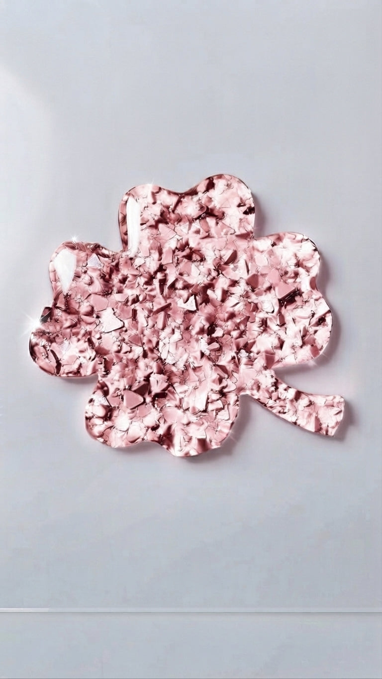Crystal Druzy Four Leaf Clover Silicone Mold