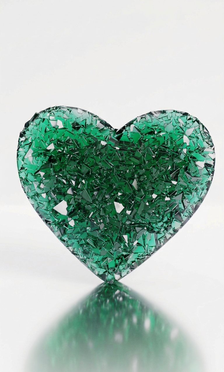 Crystal Druzy Heart Silicone Mold