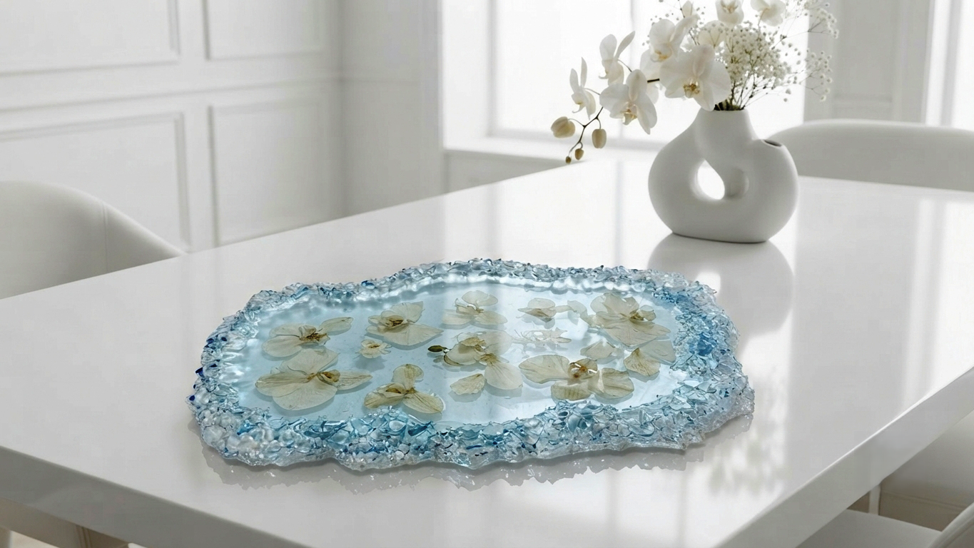 Extra Large Irregular Crystal Edge Tray Silicone Mold