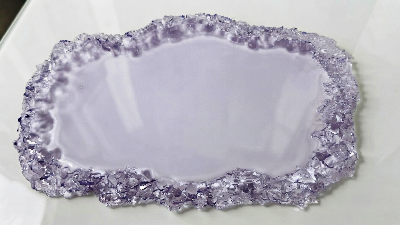 Extra Large Irregular Crystal Edge Tray Silicone Mold