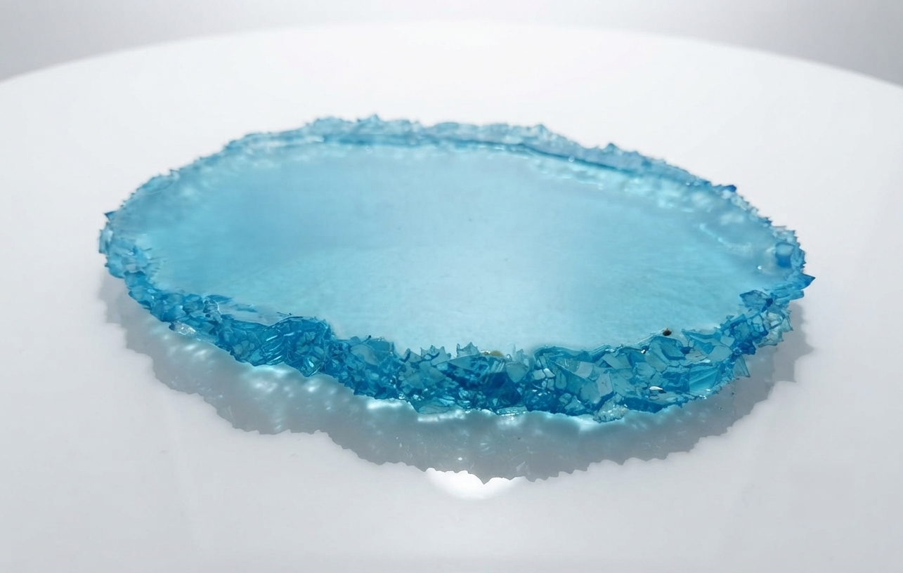 Oval Crystal Edge Tray Silicone Mold