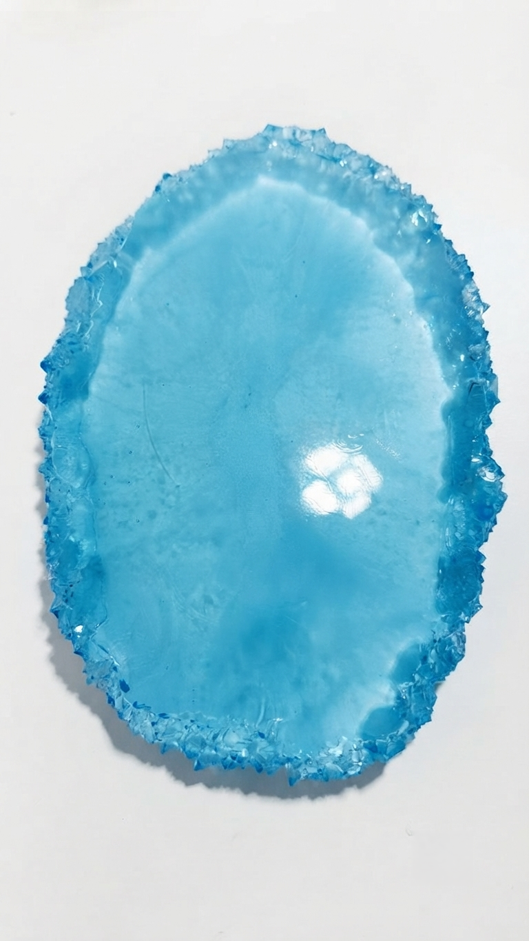 Oval Crystal Edge Tray Silicone Mold