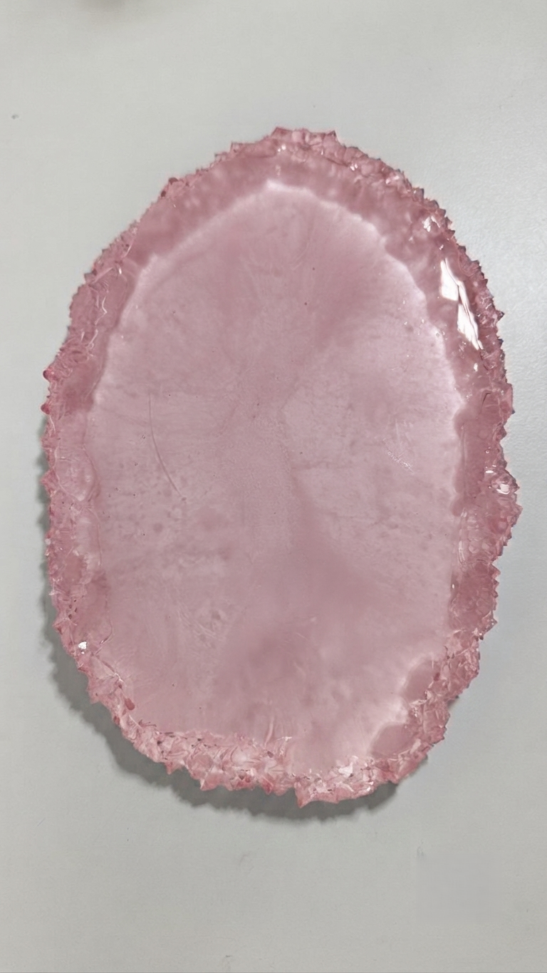 Oval Crystal Edge Tray Silicone Mold