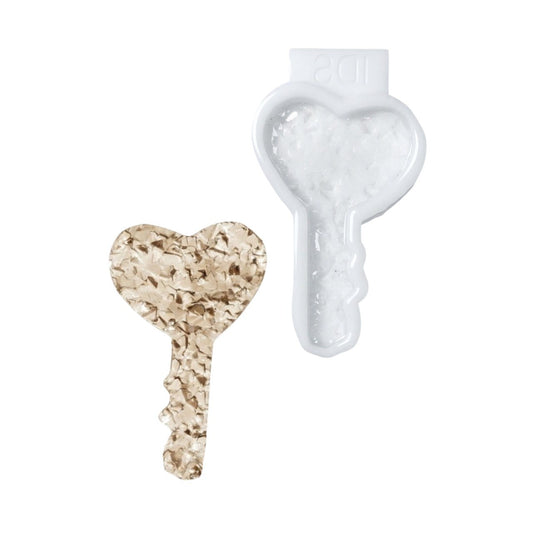 Crystal Heart Key Silicone Mold