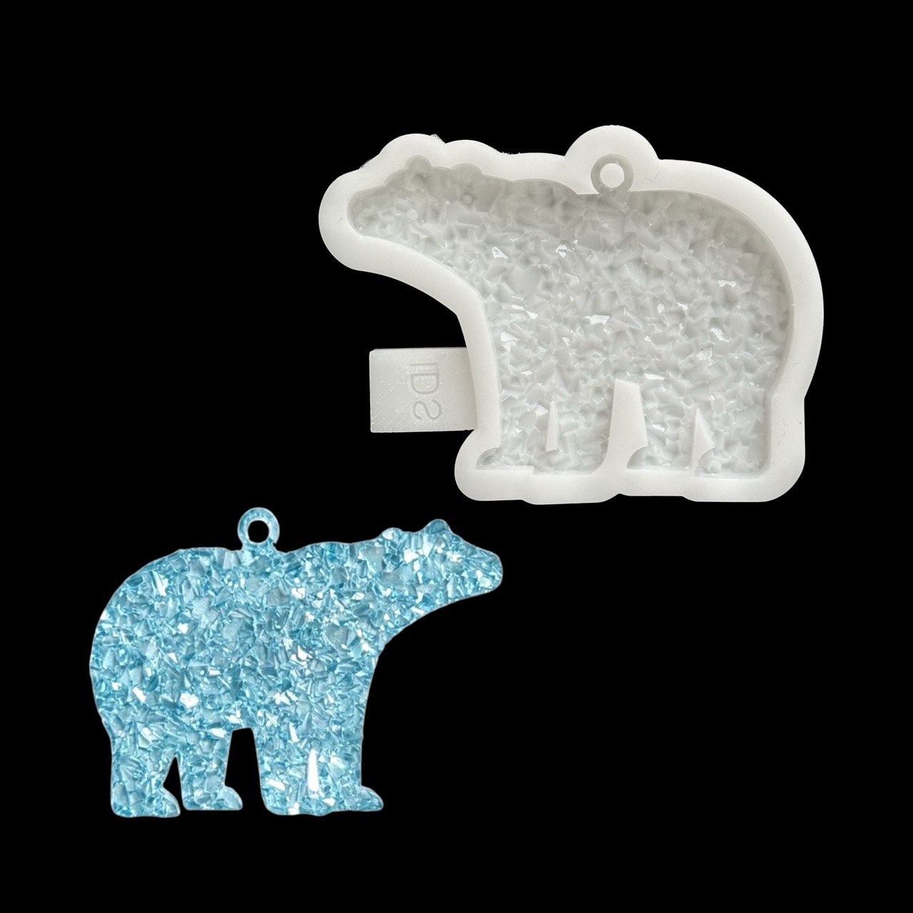Crystal Bear Christmas Tree Resin Mold