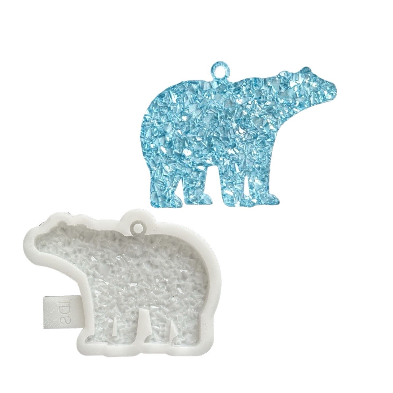 Crystal Bear Christmas Tree Resin Mold