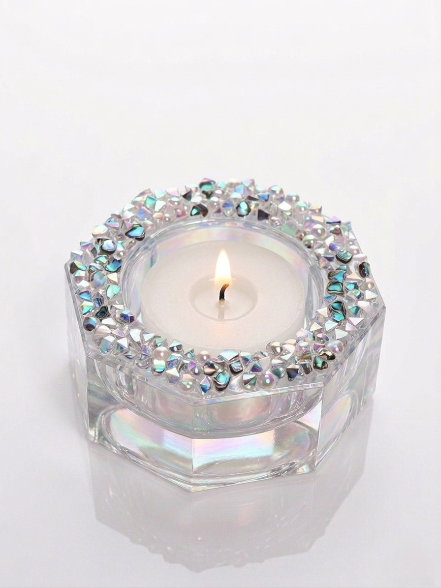 Crystal Candle Holder Silicone Mold for Epoxy Resin and Craft Projects