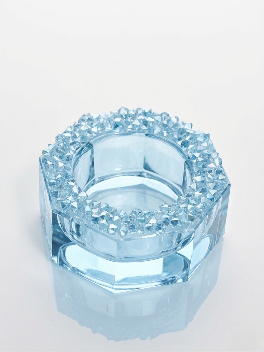 Crystal Candle Holder Silicone Mold for Epoxy Resin and Craft Projects
