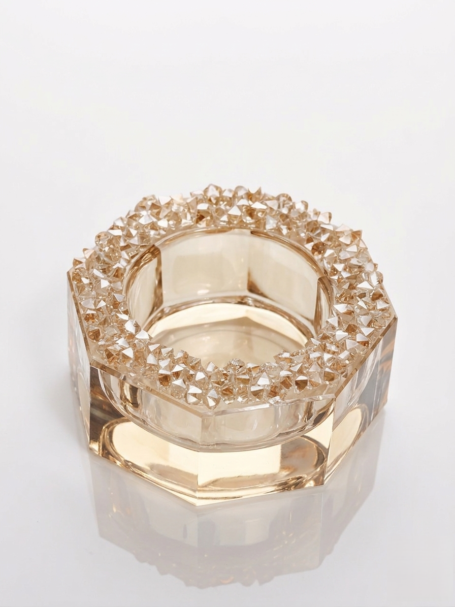 Crystal Candle Holder Silicone Mold for Epoxy Resin and Craft Projects