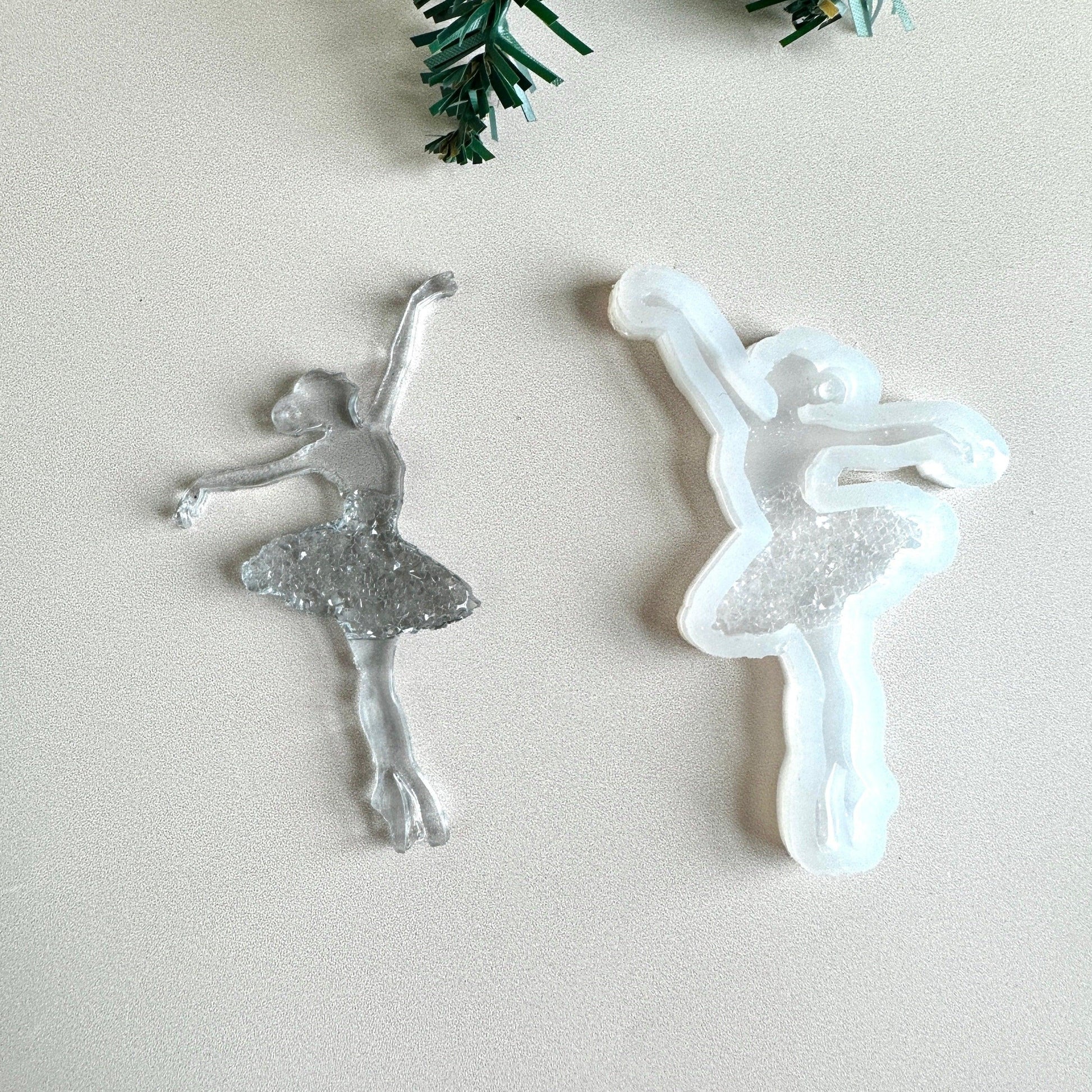 Resin Art Silicone Mould - Ballerina Christmas Ornaments with Crystals, Great for DIY Christmas Decor, Ideal Gift for Craft Lovers - Ideas Decor Shop