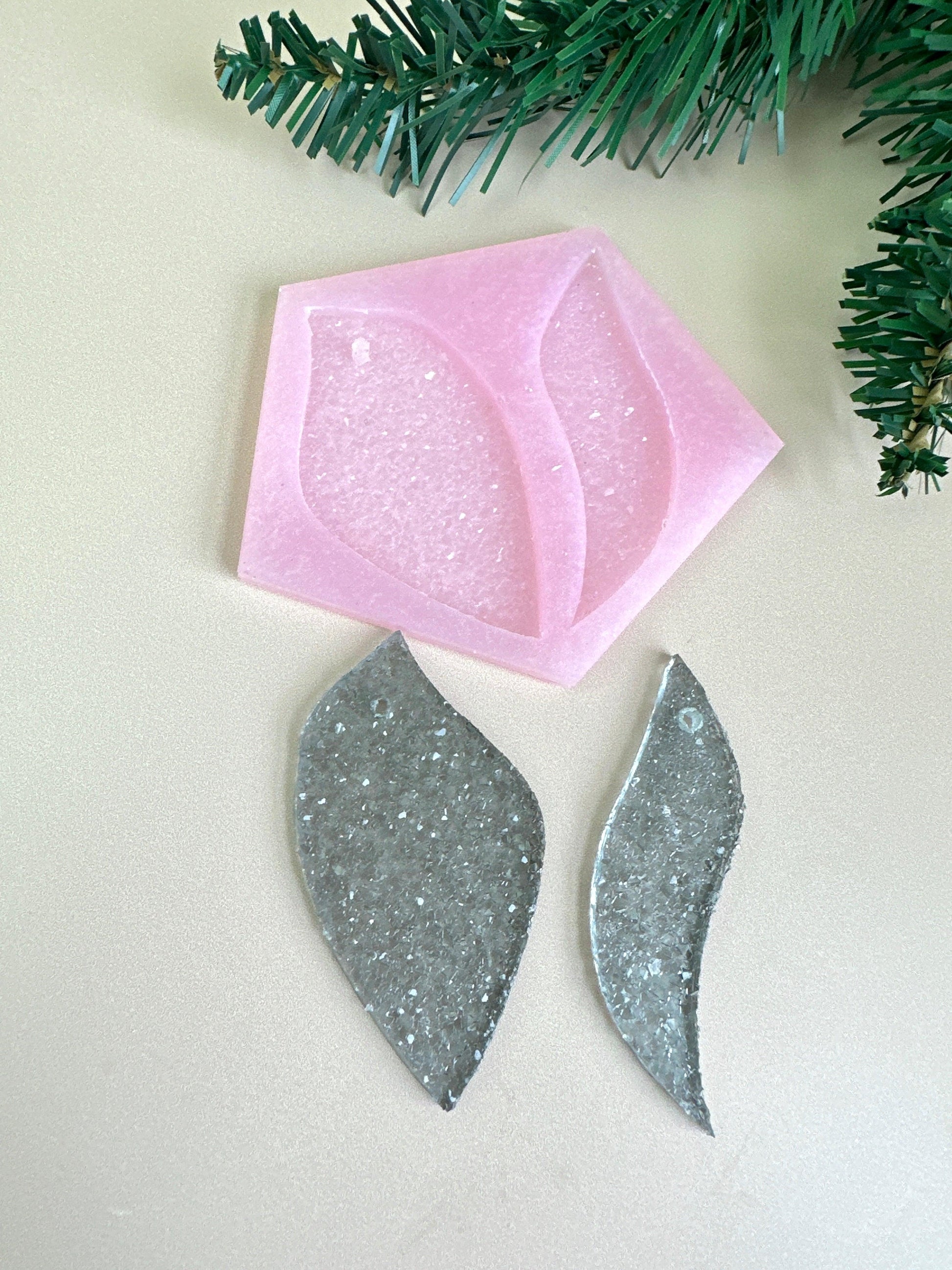 Holiday Crystal 2 Sheets Silicone Mold - Christmas Tree Ornament Making, Great for Festive Decoration, Perfect Christmas Present for Crafters - Ideas Decor Shop
