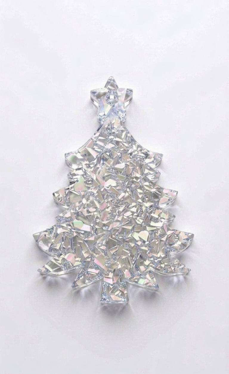 Crystal Christmas Tree Resin Mold – Druzy Silicone Mold for DIY Ornaments