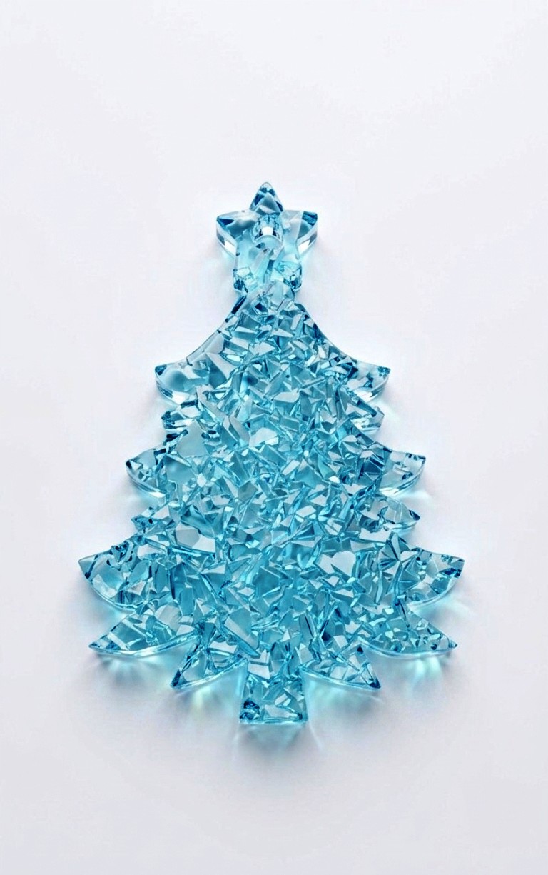 Crystal Christmas Tree Resin Mold – Druzy Silicone Mold for DIY Ornaments