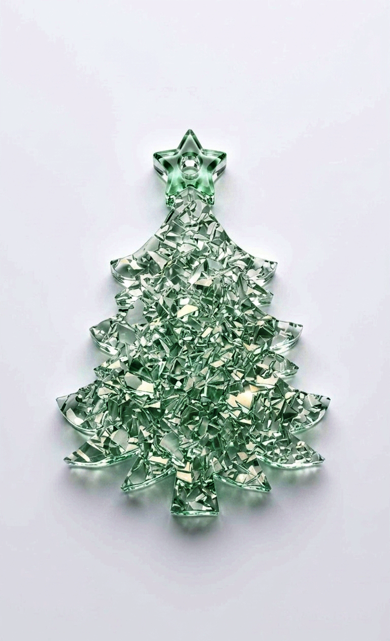 Crystal Christmas Tree Resin Mold – Druzy Silicone Mold for DIY Ornaments
