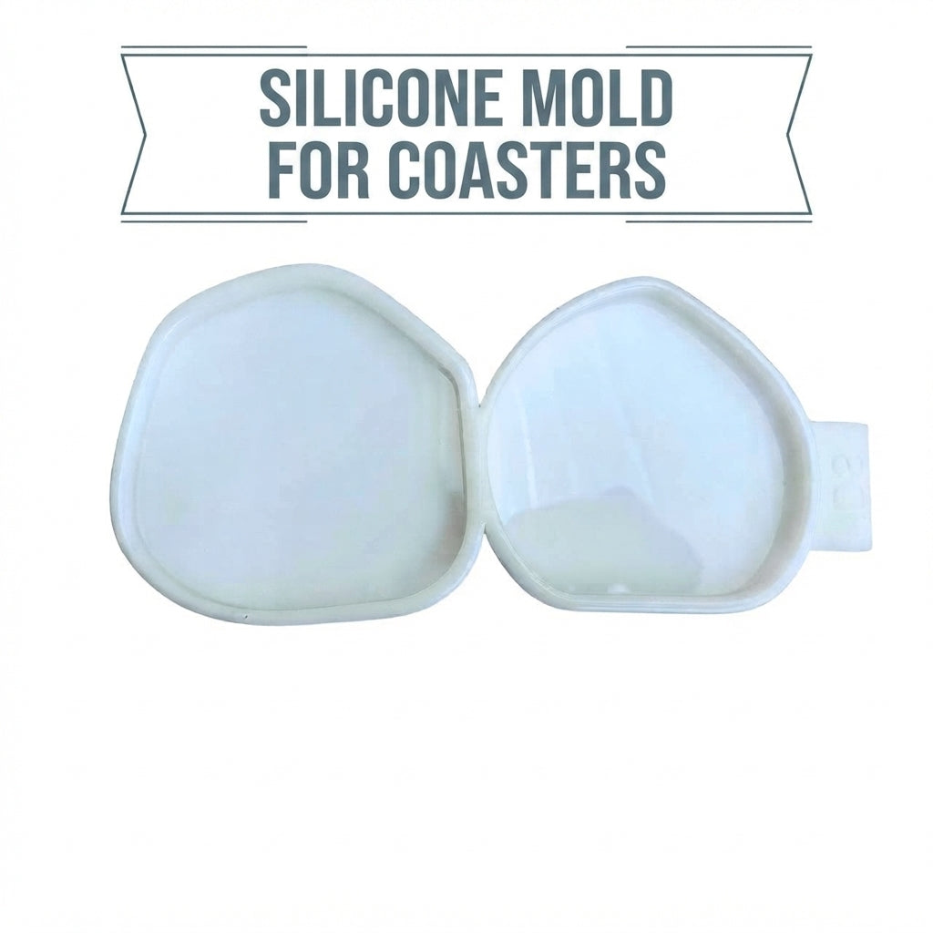 Set of 2 Coaster Asymmetric Silicone Molds