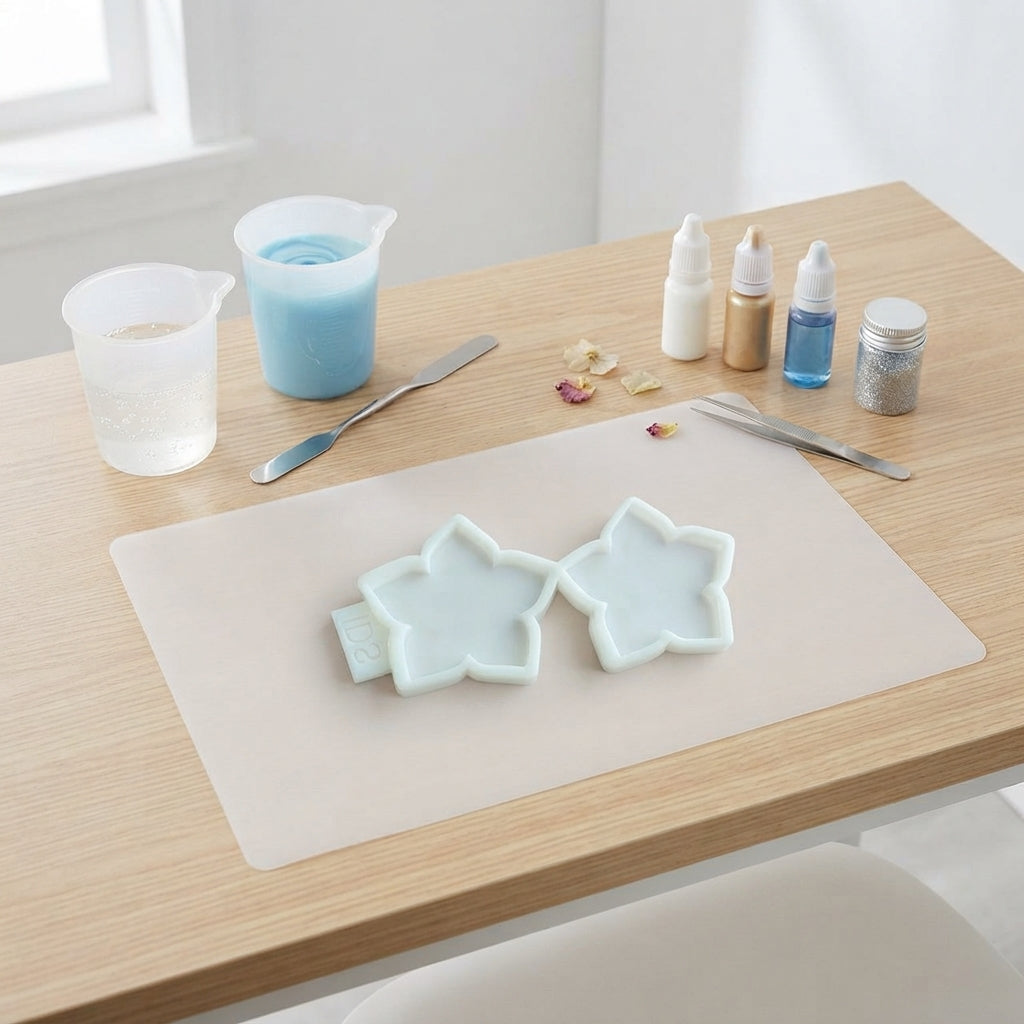 Coasters Double Flower Silicone Mold for Resin Casting